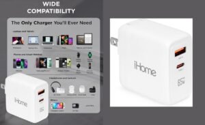 Read more about the article Power Up Your Devices with the iHome 65W GaN Charger