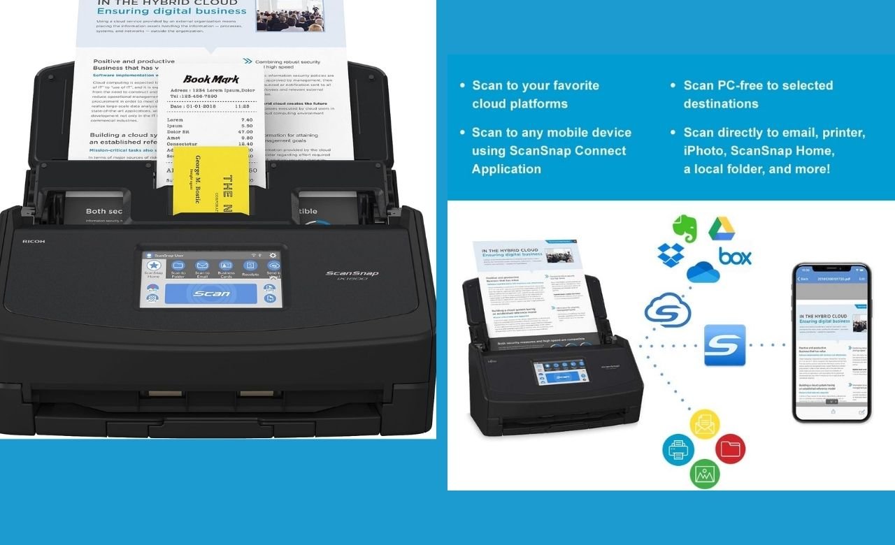 You are currently viewing Digitize Your Documents Seamlessly with the ScanSnap iX1600 Wireless or Photo & Receipt Scanner with Large Touchscreen and Auto Document Feeder for Mac or PC, Black