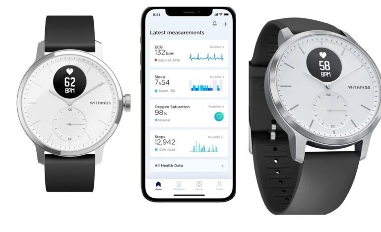 Product Review:Withings Scanwatch – Smart Watch & Activity Tracker: Heart Monitor, Sleep Tracker, Smart Notifications, Step Counter, Waterproof with 30-Day Battery Life, Android & Apple Compatible, GPS, HSA/FSA