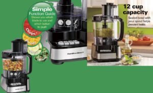Read more about the article Product Review:Hamilton Beach Stack & Snap Food Processor and Vegetable Chopper, BPA Free, Stainless Steel Blades, 12 Cup Bowl, 2-Speed 450 Watt Motor, Black (70725A)
