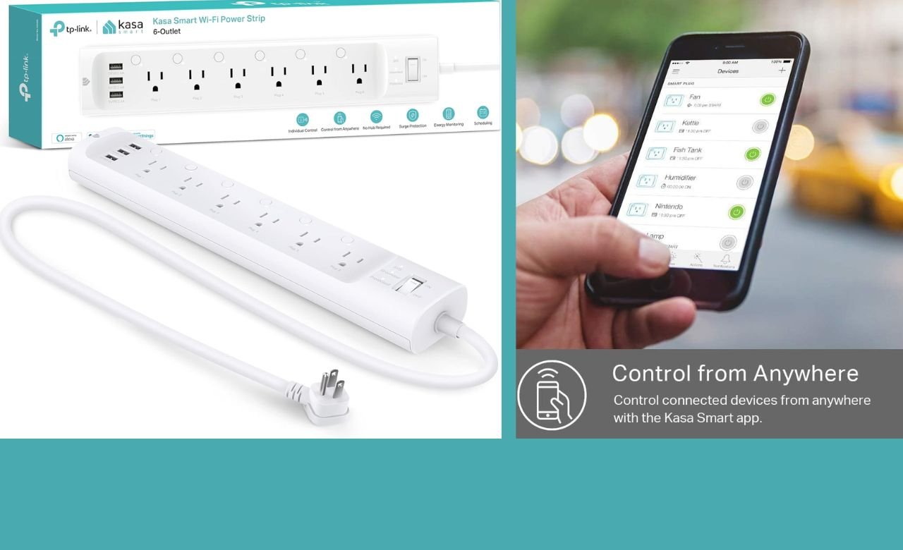 You are currently viewing Product Review:Kasa Smart Plug Power Strip HS300, Surge Protector with 6 Individually Controlled Smart Outlets and 3 USB Ports, Works with Alexa & Google Home, No Hub Required , White