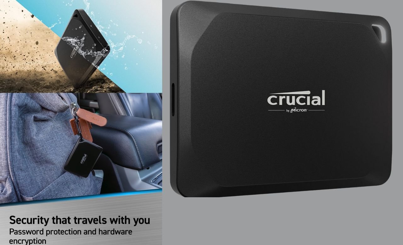 You are currently viewing Product Review:Crucial X10 Pro 2TB Portable SSD – Up to 2100MB/s Read, 2000MB/s Write – Water and dust Resistant, PC and Mac, with Mylio Photos+ Offer – USB 3.2 External Solid State Drive – CT2000X10PROSSD902