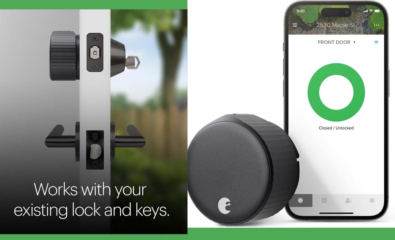 You are currently viewing Product Review:August Home, Wi-Fi Smart Lock (4th Generation) – Fits Your Existing Deadbolt in Minutes, Matte Black