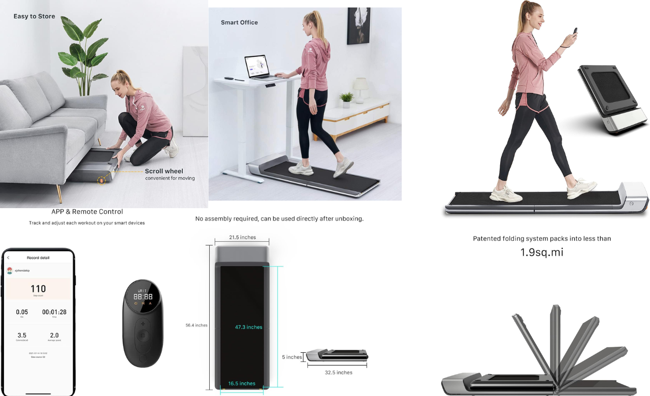 You are currently viewing WalkingPad Folding Treadmill, Ultra Slim Foldable Treadmill Smart Fold Walking Pad in 2024