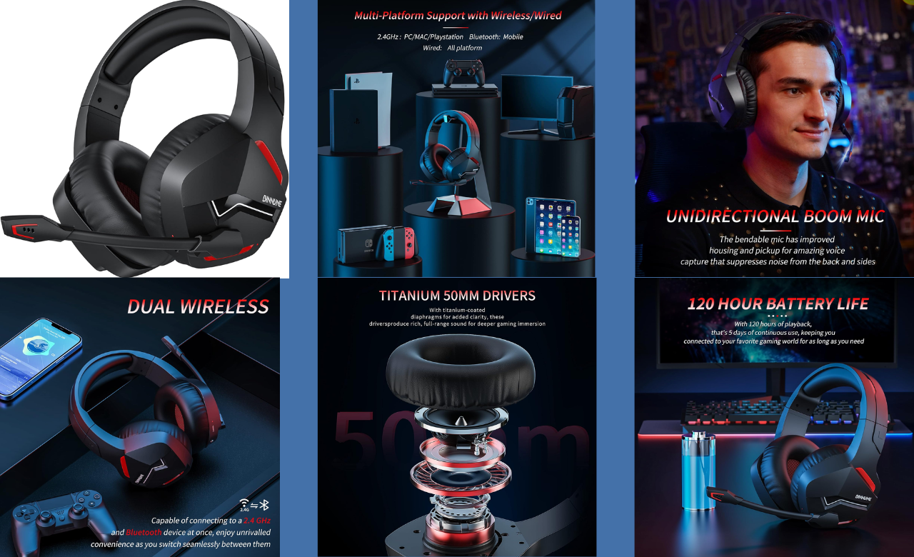 Read more about the article Experience Gaming Freedom with the BINNUNE Wireless Gaming Headset On Amazon in 2024
